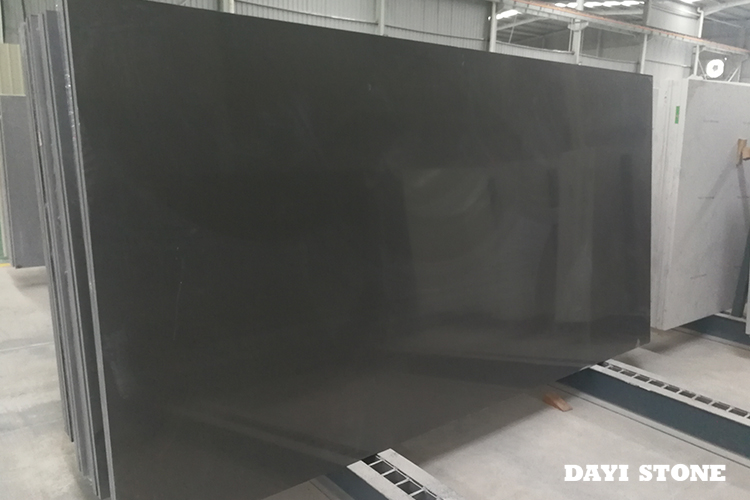 Absolute Black Quartz Stone Slabs Xiamen Dayi Stone Co Ltd